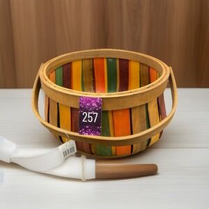 Large Fall Wicker Basket New With Tags